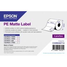 PE Matte Label – самоклеящийся рулон, с вырубкой: 102мм x 152мм, 800 этикеток
