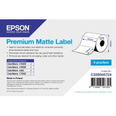 Premium Matte Label – самоклеящийся рулон, с вырубкой: 102мм x 152мм, 800 этикеток
